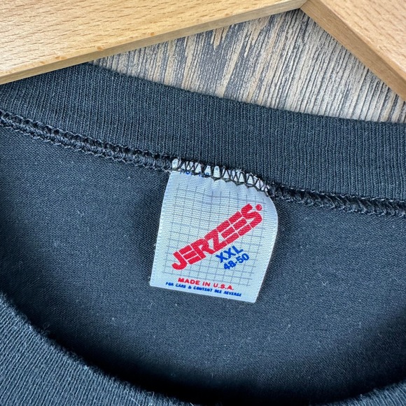 Vintage 90s Jamboree In The Hills Music Festival T-Shirt Jerzees Large Black - Picture 4 of 7